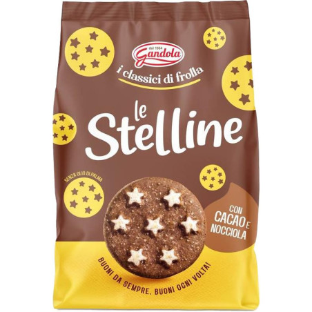 GANDOLA FROLLINI LE STELLINE CON CACAO E NOCCIOLA 300 GR.