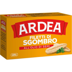 ARDEA FILETTI DI SGOMBRO ALL'OLIO DI SEMI DI GIRASOLE 125 GR.