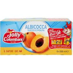 JOLLY COLOMBANI SUCCHI ALL'ALBICOCCA 6x200 GR.