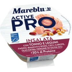 MAREBLU ACTIVE PRO INSALATA CON TONNO E LEGUMI +30% DI PROTEINE 220 GR.