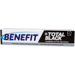 BENEFIT DENTIFRICIO TOTAL BLACK CON CARBONI ATTIVI NATURALI 75 ML.