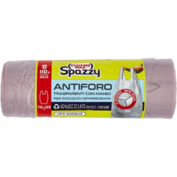 DOMOPAK SPAZZY SACCHI IMMONDIZIA ANTIFORO VIOLA CON MANICI 10 SACCHI 70x120 CM.