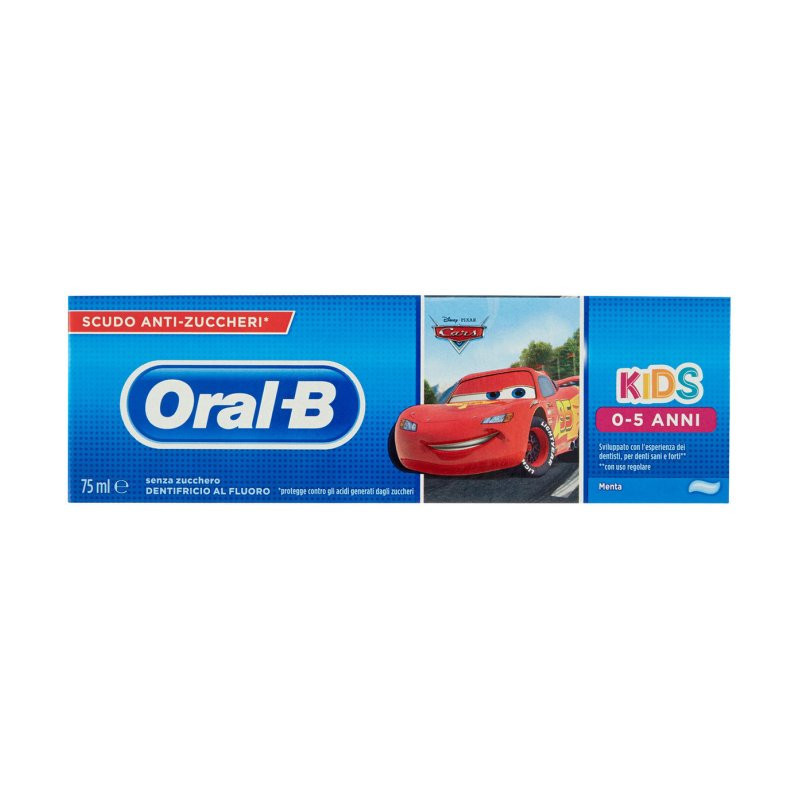 ORAL-B DENTIFRICIO KIDS CARS 0-5 ANNI SENZA ZUCCHERO 75 ML.