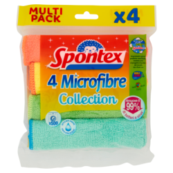 SPONTEX MICROFIBRE COLLECTION 4 PEZZI