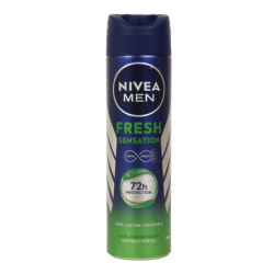 NIVEA MEN DEODORANTE 72H PROTECTION FRESH SENSATION SPRAY 150 ML.