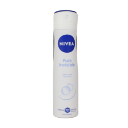 NIVEA DEODORANTE SPRAY PURE INVISIBLE 150 ML.
