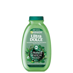 GARNIER ULTRA DOLCE SHAMPOO RIVITALIZZANTE 5 PIANTE BENEFICHE PER TUTTI I TIPI DI CAPELLI 250 ML.