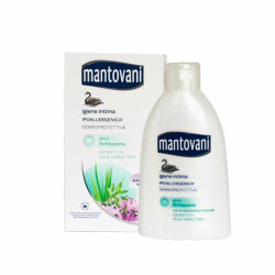 MANTOVANI DETERGENTE INTIMO IPOALLERGENICO RINFRESCANTE ALOE VERA E TIMO 250 ML.