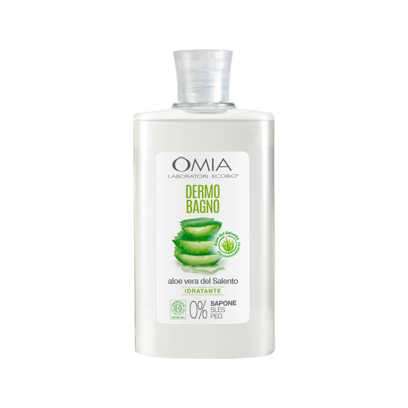 OMIA LABORATORI ECOBIO DERMOBAGNO ALL'ALOE VERA IDRATANTE 400 ML.