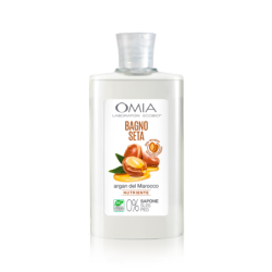 OMIA LABORATORI ECOBIO BAGNO SETA CON OLIO DI ARGAN DEL MAROCCO NUTRIENTE 400 ML.