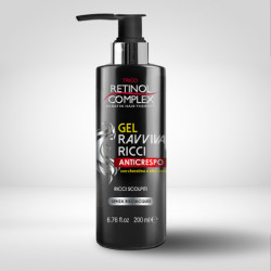 TRICO RETINOL COMPLEX GEL RAVVIVA RICCI ANTICRESPO CON CHERATINA E ALOE VERA 200 ML.