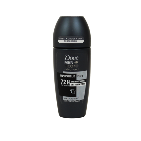 DOVE MEN CARE ADVANCED DEODORANTE ROLL ON INVISIBLE DRY 72H 50 ML.