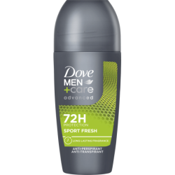 DOVE MEN CARE ADVANCED DEODORANTE ROLL ON SPORT FRESH 72H 50 ML.