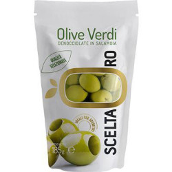 SCELTAORO OLIVE VERDI DENOCCIOLATE IN SALAMOIA 185 GR.