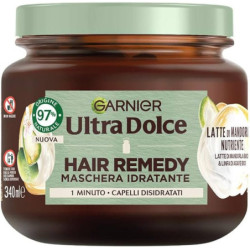 GARNIER ULTRA DOLCE HAIR REMEDY MASCHERA IDRATANTE 1 MINUTI PER CAPELLI DISIDRATATI CON LATTE DI MANDORLA 340 ML.
