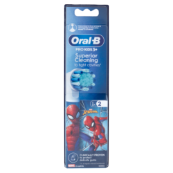ORAL-B PRO KIDS TESTINE DI RICAMBIO PER SPAZZOLINO ELETTRICO DI SPIDERMAN 2 PEZZI
