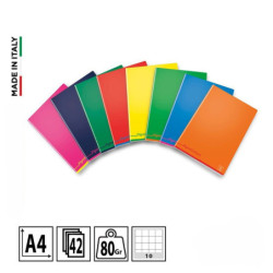 PIGNA COLOURS QUADERNONE A4 A QUADRETTI DI 1 CM SENZA MARGINI