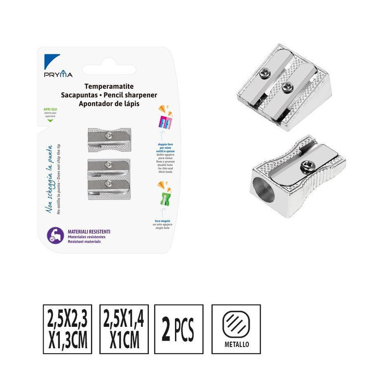 SET DI 2 TEMPERINI DA 1 FORO E 2 FORI IN METALLO