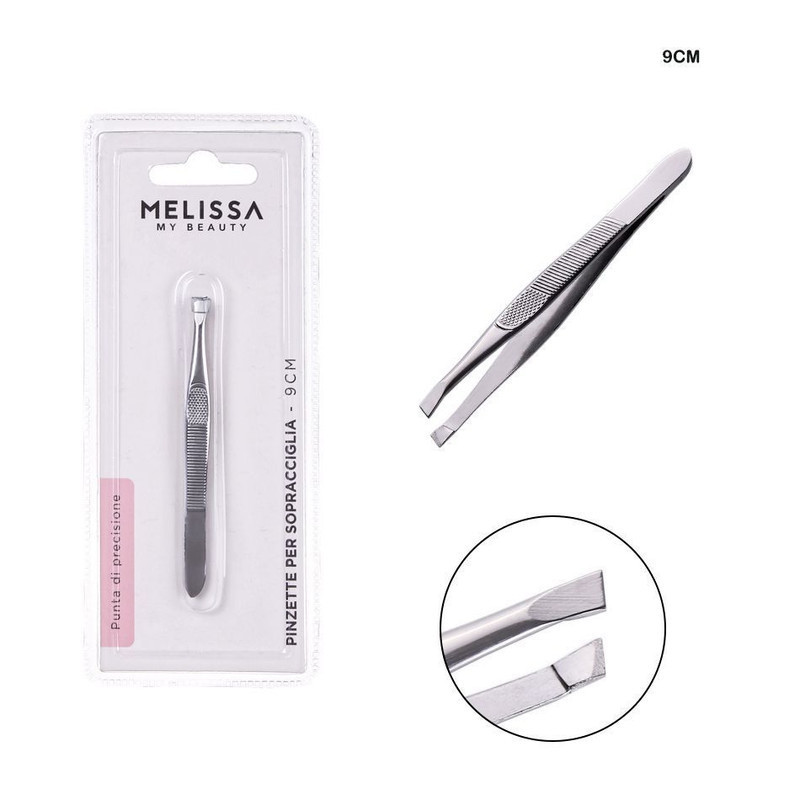 PINZETTE PER SOPRACCIGLIA PUNTA DI PRECISIONE 9 CM.