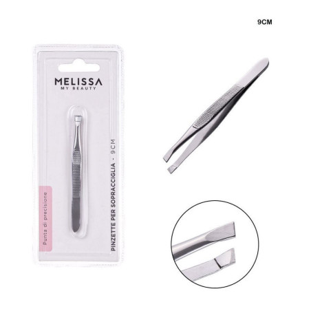 PINZETTE PER SOPRACCIGLIA PUNTA DI PRECISIONE 9 CM.