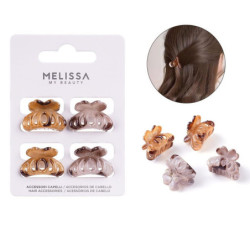 MOLLETTE PER CAPELLI COLORI CHIARI 2,5 CM 4 PEZZI