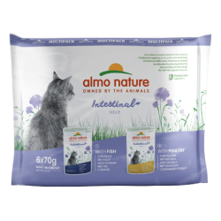 ALMO NATURE INTESTINAL HELP MULTIPACK: PESCE E POLLAME 6x70 GR.