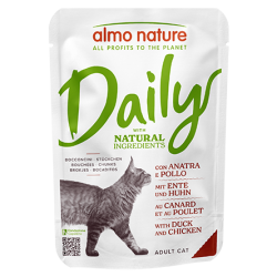 ALMO NATURE DAILY CATS: POLLO E ANATRA 70 GR.