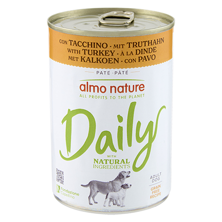 ALMO NATURE DAILY DOGS: TACCHINO 400 GR.
