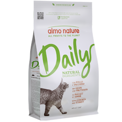 ALMO NATURE DAILY CAT CROCCHETTE POLLO E TACCHINO 1,2 KG.