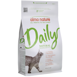 ALMO NATURE DAILY CAT CROCCHETTE MAINTENANCE TONNO E SALMONE 1,2 KG.