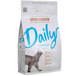 ALMO NATURE DAILY CAT CROCCHETTE STERILISED POLLO 1,2 KG.