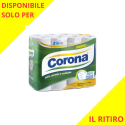 CORONA CARTA IGIENICA A 2 VELI 24 ROTOLI FORMATO CONVENIENZA