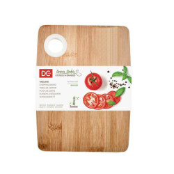 TAGLIERE IN BAMBU CON IMPUGNATURA 20x15 CM.