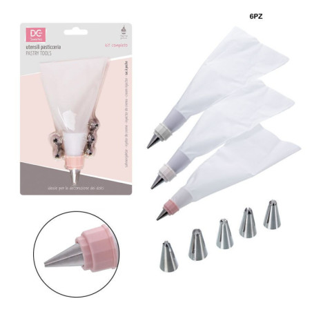 SAC A POCHE PER DOLCI CON 6 BECCUCCI