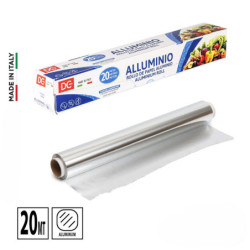 ROTOLO DI ALLUMINIO LUNGHEZZA 20 MT.