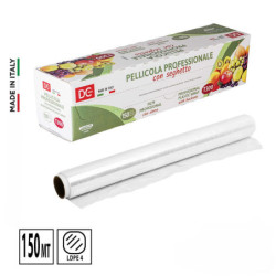 ROTOLO PELLICOLA PROFESSIONALE CON SEGHETTO LUNGHEZZA 150 MT.