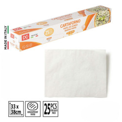 ROTOLO DI CARTA FORNO 25 FOGLI 33x38 CM.