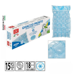 SACCHETTI PER GHIACCIO CON VALVOLA 18 CUBETTI 15 BUSTE