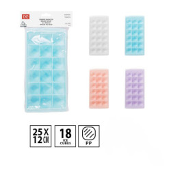 STAMPO PER GHIACCIO COLORI ASSORTITI 18 CUBETTI 25x12 CM.