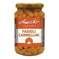 AMATO I BUONI SAPORI FAGIOLI CANNELLINI COTTI A VAPORE IN VETRO 360 GR.