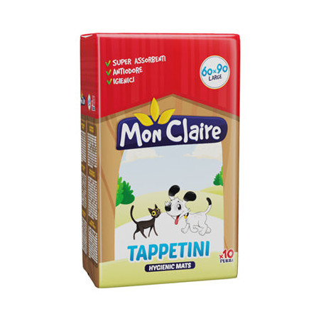 MON CLAIRE TAPPETINI ASSORBENTI PER ANIMALI 60x90 - 10 PEZZI