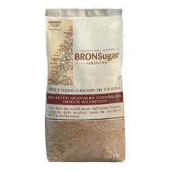 BRONSUGAR ORIGINS ZUCCHERO GREZZO DI CANNA QUALITA' DEMERARA 500 GR.