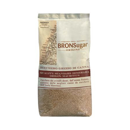 BRONSUGAR ORIGINS ZUCCHERO GREZZO DI CANNA QUALITA' DEMERARA 500 GR.