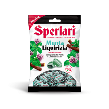 SPERLARI CARAMELLE DURE ALLA MENTA E LIQUIRIZIA 150 GR.