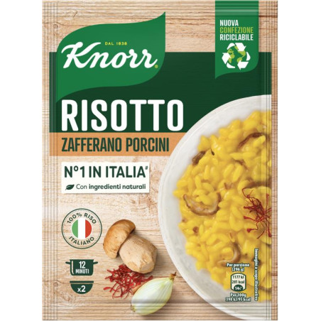 KNORR RISOTTO ALLO ZAFFERANO E FUNGHI PORCINI 175 GR.