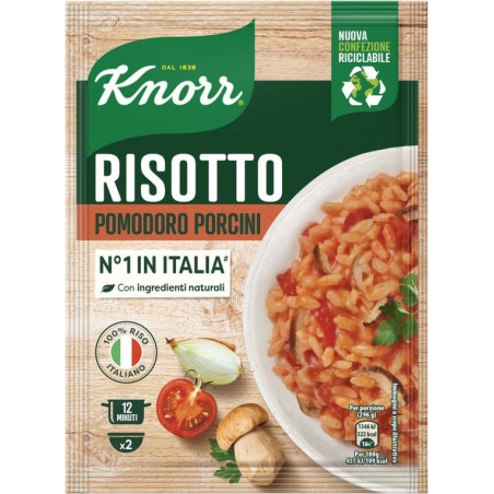 KNORR RISOTTO AL POMODORO CON FUNGHI PORCINI 175 GR.