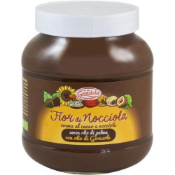 GANDOLA CREMA SPALMABILE FIOR DI NOCCIOLA CREMA AL CACAO E NOCCIOLE CON OLIO DI GIRASOLE 750 GR.