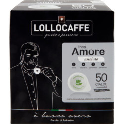 LOLLOCAFFE' LINEA AMORE ASSOLUTO 50 CIALDE COMPOSTABILI
