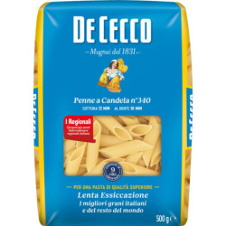DE CECCO PENNE A CANDELA N° 340 500 GR.