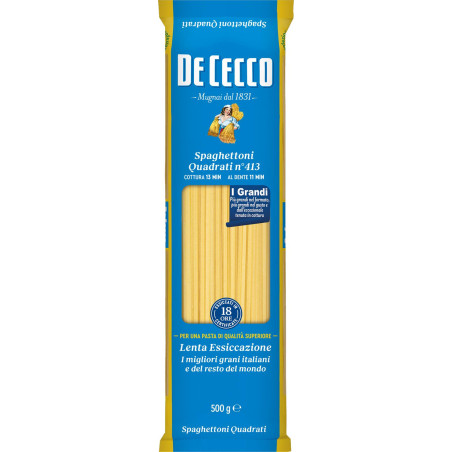 DE CECCO SPAGHETTONI QUADRATI N° 413 500 GR.